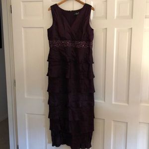 Beautiful Deep Purple Long Dress size 16